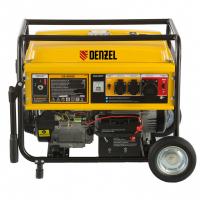 Генератор бензиновый GE 6900E, 5.5 кВт, 220 В/50 Гц, 25 л, электростартер Denzel