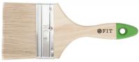 Кисть флейцевая "Микс", смешанная натуральная и искусственная щетина, деревянная ручка  4" (100 мм)