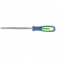 Напильник, 150 мм, трехгранный, двухкомпонентная рукоятка, №2 Сибртех