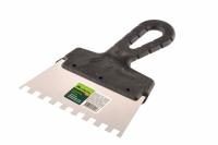 Шпатель из нержавеющей стали, 150 мм, зуб 8 х 8 мм, пластмассовая ручка Сибртех