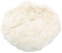 Чехол полировочный на завязках, натуральная шерсть, на кожаной основе, Профи 125 мм