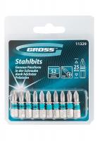 Набор бит РН1 х 25, сталь S2, 10 шт. Gross