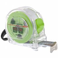 Рулетка Кварц, прозрачный корпус, амортизатор, 7.5 м х 25 мм Сибртех