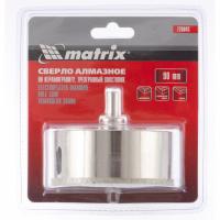 Сверло алмазное по керамограниту, 90 х 67 мм, трехгранный хвостовик Matrix