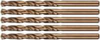 Сверла по металлу HSS с добавкой кобальта 5% Профи 6,5 мм ( 5 шт.)