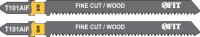 Полотно по дереву, Bimetal, остроконечные зубья, 100/77/1,7 мм (T101AIF)