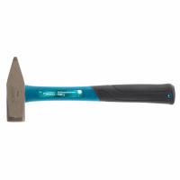 Молоток слесарный, 1000 г, квадратный боек, фибергласовая обрезиненная рукоятка Gross