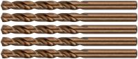 Сверла по металлу HSS с добавкой кобальта 5% Профи 8,0 мм ( 5 шт.)