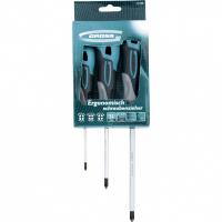 Набор отверток PH, 3 шт, S2, трехкомпонентная рукоятка Gross