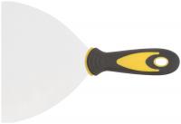 Шпатель, нерж.сталь, прорезиненная ручка  6" (150 мм)