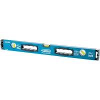 Уровень алюминиевый, 2000 мм, усиленный с ударопрочными заглушками, рукоятки, 3 глазка Gross