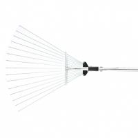 Грабли веерные стальные, 155 - 520 х 1200 - 1550 мм, 15 зубьев, раздвижные, стальной черенок, Palisad