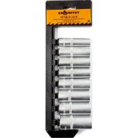 Набор головок 12-гранных Квалитет длинных 16-27 мм НГТД12-12-8