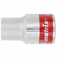 Головка торцевая, 11 мм, шестигранная, CrV, под квадрат 1/2, хромированная Matrix Master