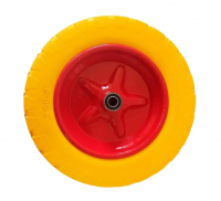 Колесо полиуретановое бескамерное 3.50-8 посадка 16мм