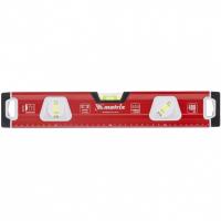 Уровень алюминиевый, магнит, фрезерованный, 3 глазка (1 зеркальный), 400 мм Matrix