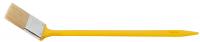 Кисть радиаторная, натуральная светлая щетина, желтая пластиковая ручка 2,5" (63 мм)