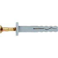 Дюбель-гвоздь полипропиленовый с цилиндрическим бортиком 8 х 120 мм, 100 шт Сибртех