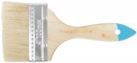 Кисть флейцевая "Эконом", натур. светлая щетина, деревянная ручка  4" (100 мм)