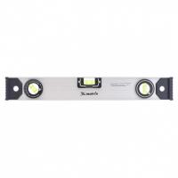 Уровень алюминиевый "Рельс", 400 мм, 3 глазка (1 поворотный) Matrix