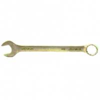Ключ комбинированный, 30 мм, желтый цинк Сибртех