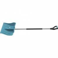 Лопата для уборки снега пластиковая Luxe, 540 х 375 х 1520 мм, стальной черенок, Palisad