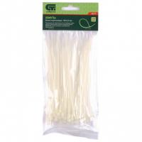 Хомуты, 150 x 2.5 мм, пластиковые, белые, 100 шт Сибртех