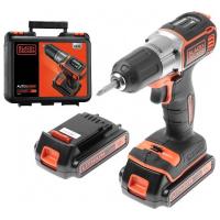 Шуруповерт аккумуляторный ударный B&D ASD18KB