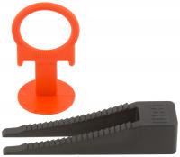 СВП ( Система Выравнивания Плитки), Зажимы "Кольцо" 40 шт. + Клинья 40 шт., набор