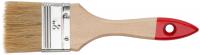 Кисть флейцевая "Оптима", натур. cветлая щетина, деревянная ручка  2" (50 мм)