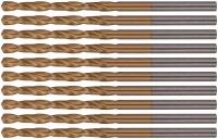 Сверла HSS по металлу, титановое покрытие 3,1 мм (10 шт.)