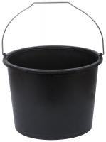 Ведро строительное пластиковое для перемешивания раствора, усиленные стенки 12 л