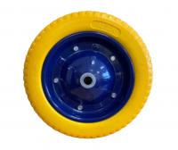 Колесо полиуретановое бескамерное 3,0/3,25х8 ось 16мм