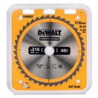Диск пильный DeWalt твердосплавный 216х30х40 CONSTRUCTION DT1953