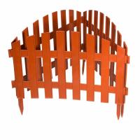 Забор декоративный "Винтаж", 28 х 300 см, терракот, Россия, Palisad