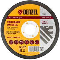 Круг отрезной по металлу, 125 х 1 х 22.2 мм Denzel