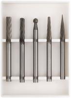 Шарошки карбидные Профи, штифт 3 мм (мини), набор  5 шт.