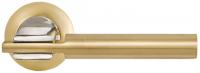 Ручка дверная, модель "Рио", золото/хром
