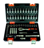 Набор инструментов ВИХРЬ, 1/4", 57 предм, кейс