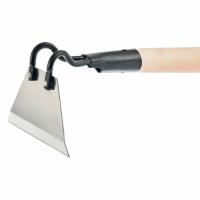 Мотыга усиленная, нержавеющая сталь, 150 х 90 х 1325 мм, деревянный черенок, Россия, Сибртех