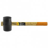 Киянка резиновая, 450 г, черная резина, деревянная рукоятка Sparta