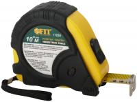 Рулетка прорезинен. корпус, тройной стопор "Ультра" 10 м x 25 мм