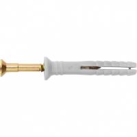 Дюбель-гвоздь полипропиленовый с потайным бортиком 8 х 120 мм, 100 шт Сибртех