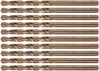 Сверла по металлу HSS с добавкой кобальта 5% Профи 4,0 мм (10 шт.)