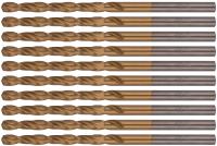 Сверла HSS по металлу, титановое покрытие 3,4 мм (10 шт.)