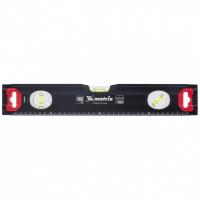 Уровень алюминиевый, усиленный, фрезерованный, 3 глазка, 400 мм Matrix