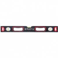 Уровень алюминиевый, усиленный, фрезерованный, 3 глазка, двухкомпонентные рукоятки, 2000 мм Matrix