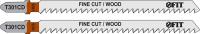 Полотна по дереву, HCS, шлифованные под свободным углом зубья, 116/91/3 мм (T301CD), 2 шт.
