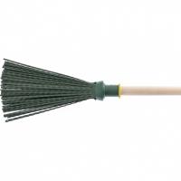 Метла полипропиленовая, 215 х 280 х 1505 мм, круглая, деревянный черенок, Россия, Сибртех