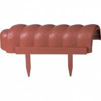 Бордюр "Волна", 7 х 350 см, терракот, Россия, Palisad